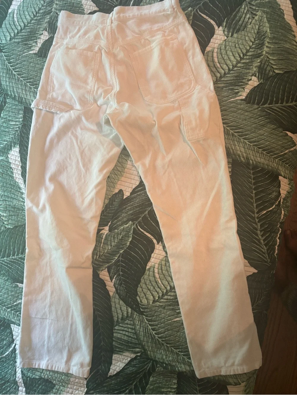 John GALT white Straight-Leg Corduroy Pants